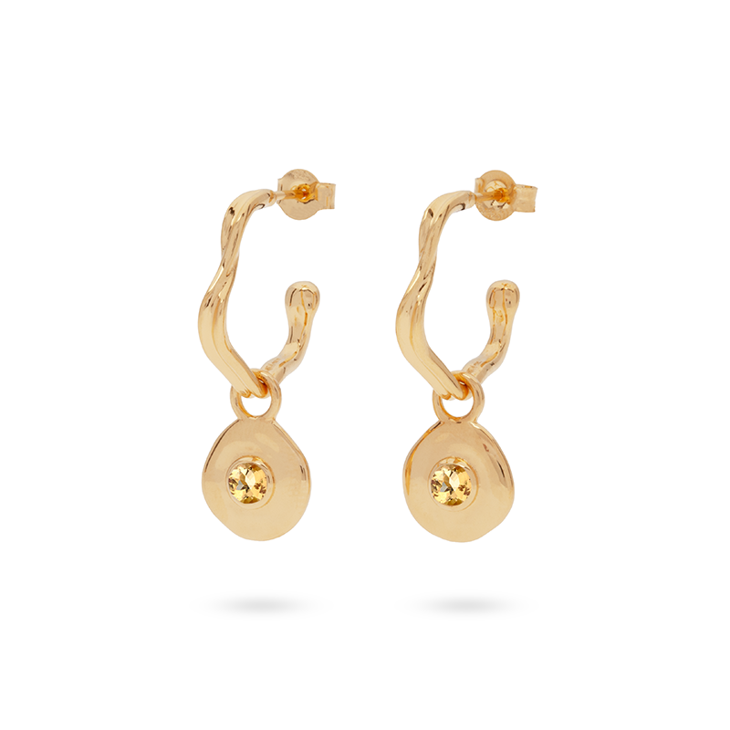Véora Birthstone Charms - Citrin (November) | Gold