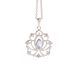 Alma de Loto Mondstein Anhänger | Silber