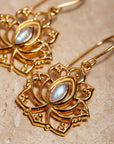 Alma de Loto Mondstein Ohrringe | Gold