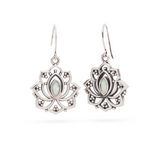 Alma de Loto Moonstone Earring | Silver
