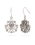 Alma de Loto Moonstone Earring | Silver