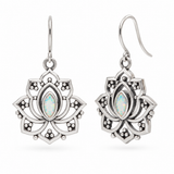 Alma de Loto Moonstone Earring | Silver