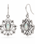 Alma de Loto synthetischer Opal Ohrringe | Silber