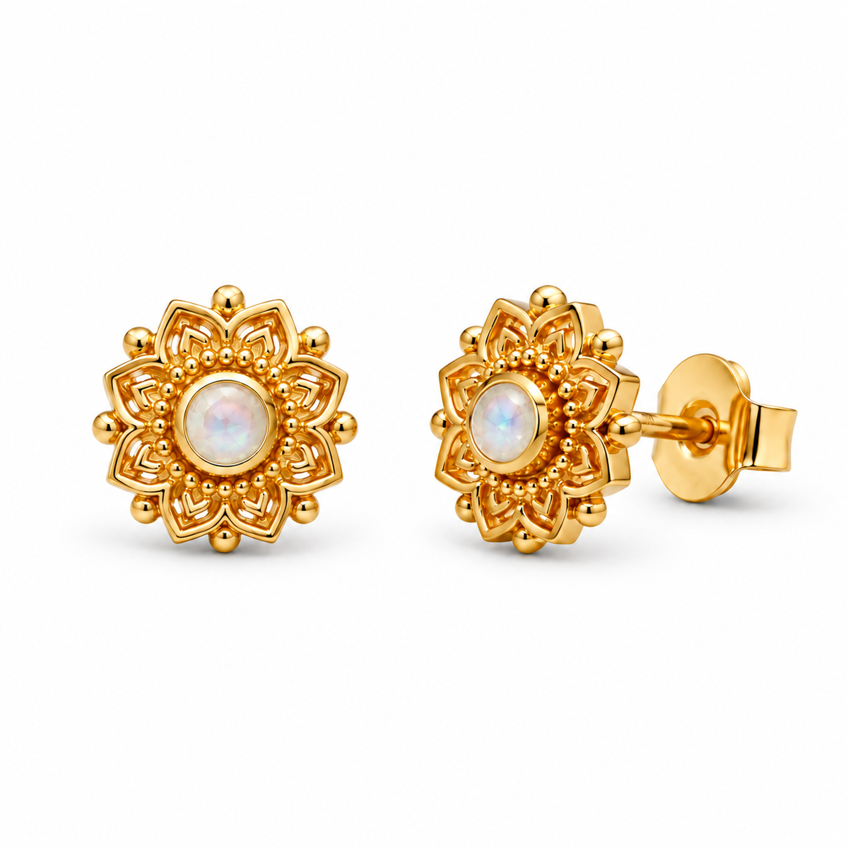 Azira Opal Ohrstecker | Gold