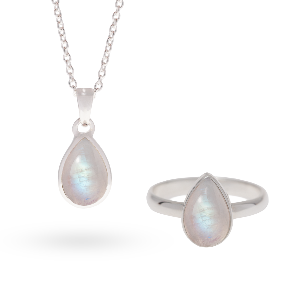 Fluidez Mondstein | Silber Set