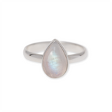 Fluidez Mondstein Ring | Silber