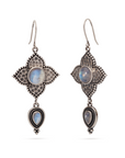 Alma de Loto Moonstone Earring | Silver