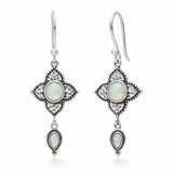 Alma de Loto Moonstone Earring | Silver