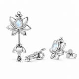 Cielo Mondstein Ohrstecker | Silber