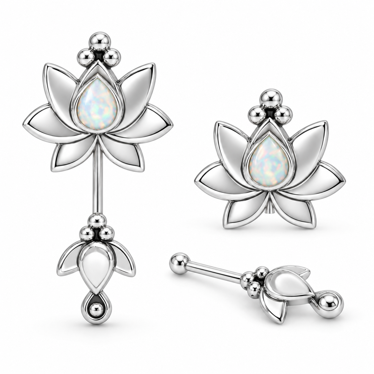 Cielo Opal Ohrstecker | Silber