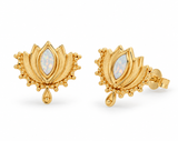 Corazón Opal Ohrstecker | Gold