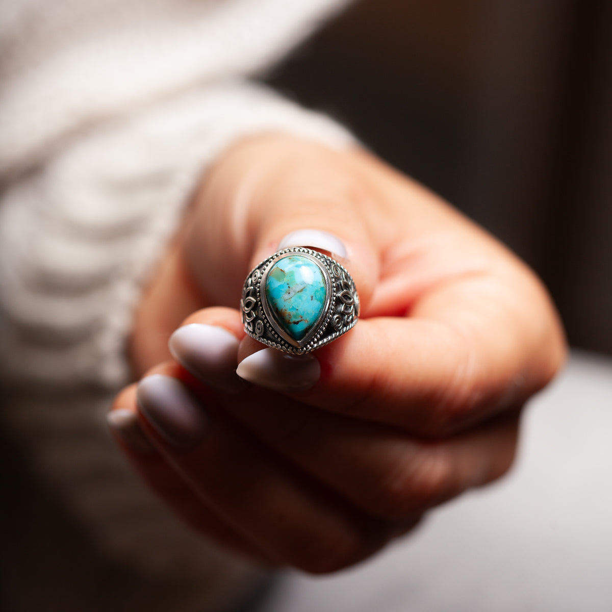 Destino Türkis Ring | Silber