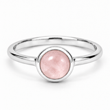 Eclipse Rosenquarz Ring | Silber