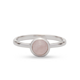 Eclipse Rosenquarz Ring | Silber
