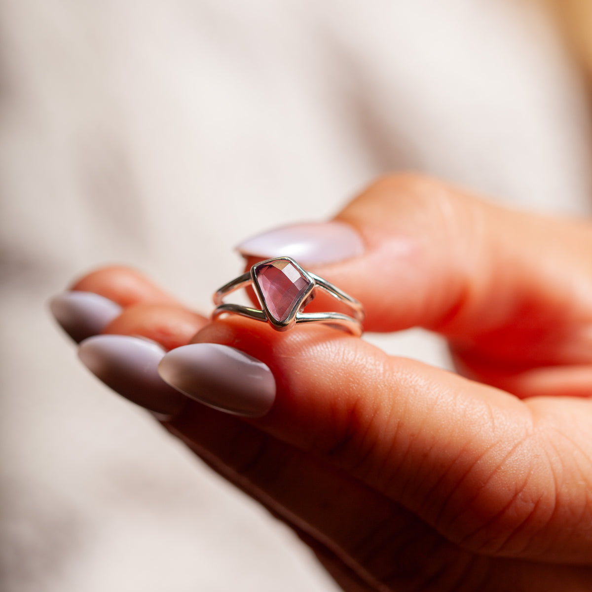 Elikos Amethyst Ring | Silber