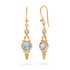 Encanto Blauer Topas Ohrring | Gold