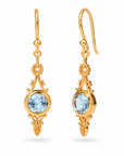 Encanto Blauer Topas Ohrringe | Gold