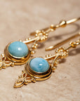 Encanto Larimar Ohrringe | Gold