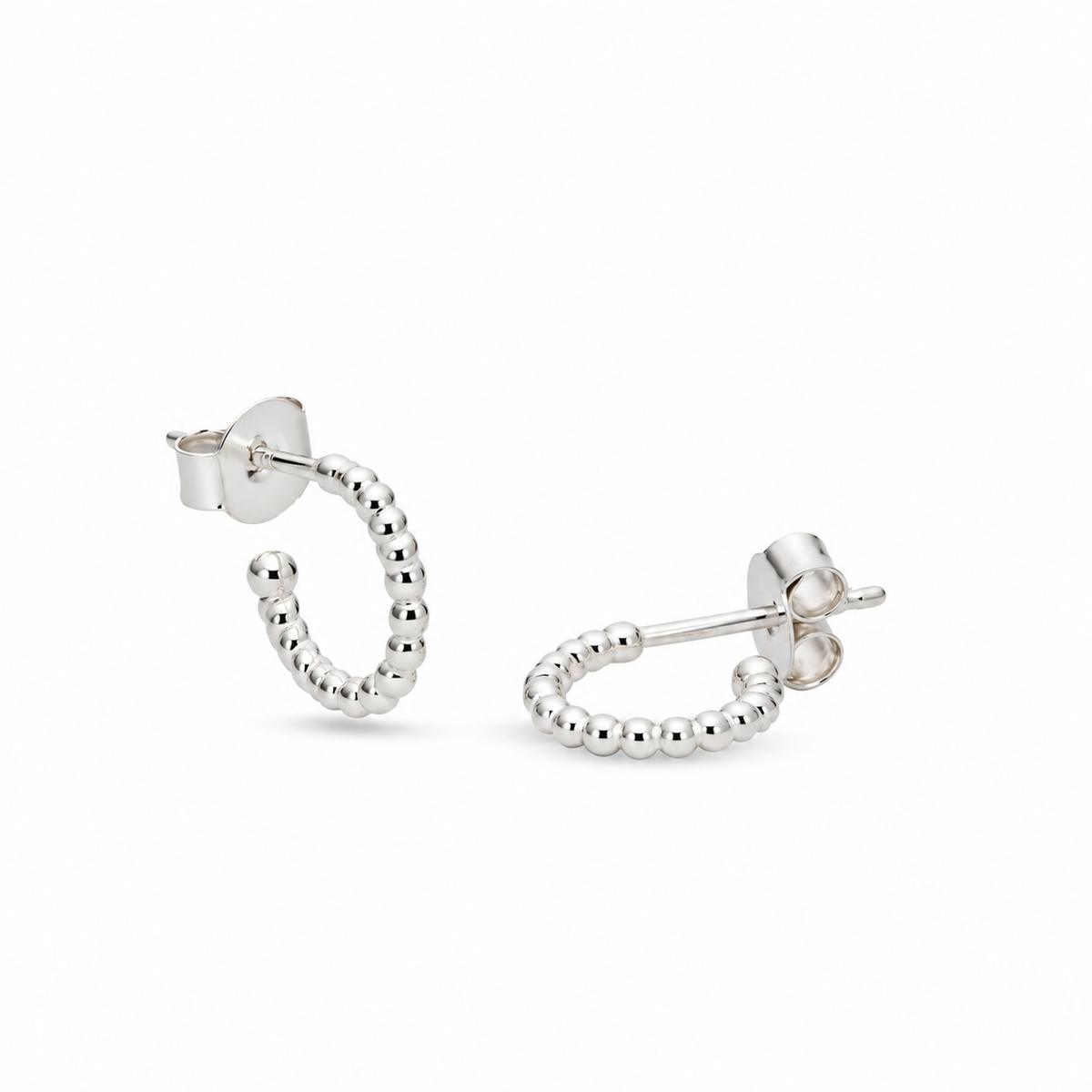 Espiral Hoops Ohrringe | Silber