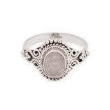 Esplendor Rosenquarz Ring | Silber