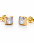 Evara Mondstein Ohrstecker | Gold