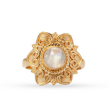 Alma de Loto Moonstone Earring | Silver