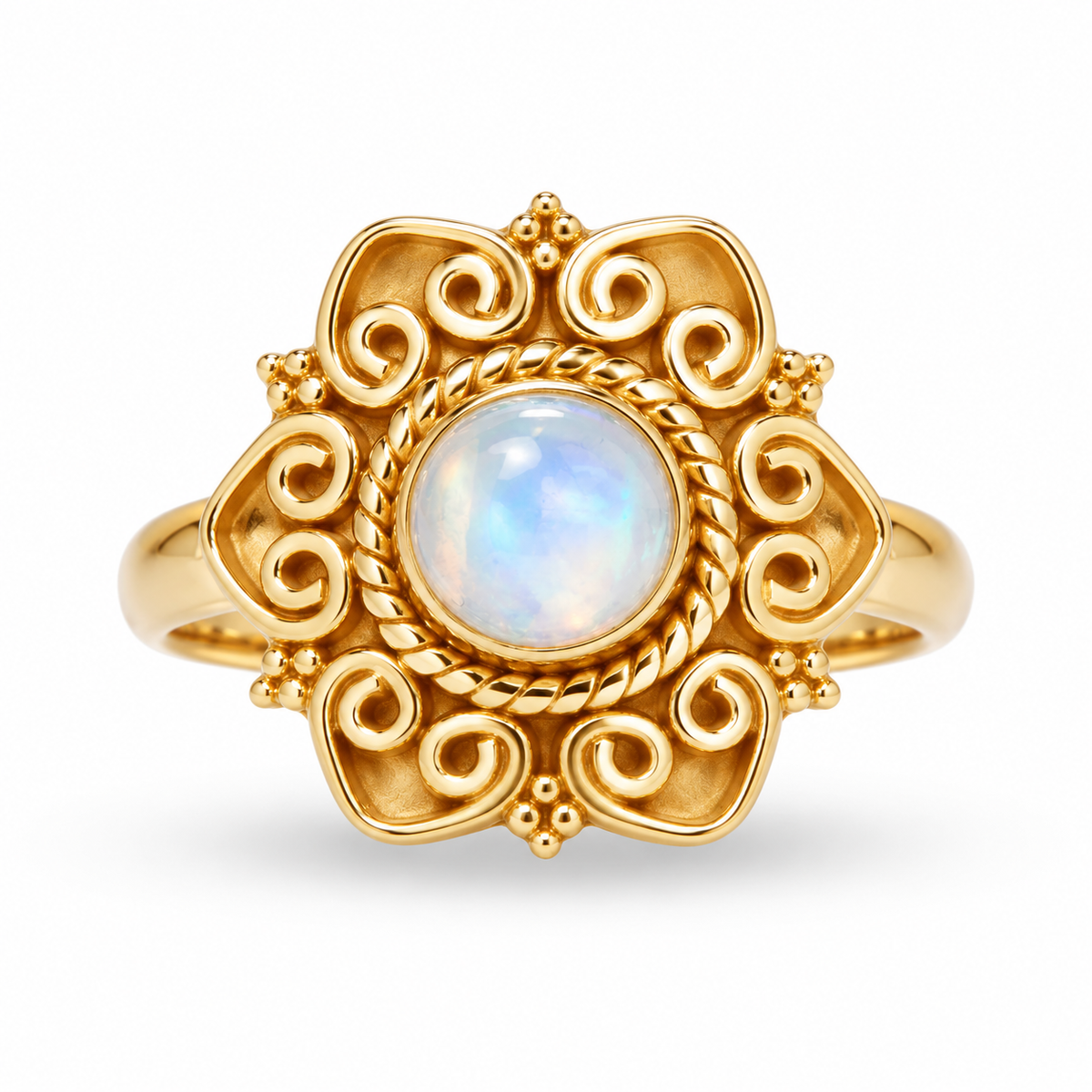 Alma de Loto Moonstone Earring | Silver
