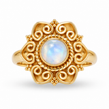 Alma de Loto Moonstone Earring | Silver