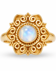 Alma de Loto Moonstone Earring | Silver