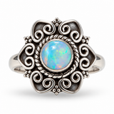 Alma de Loto Moonstone Earring | Silver
