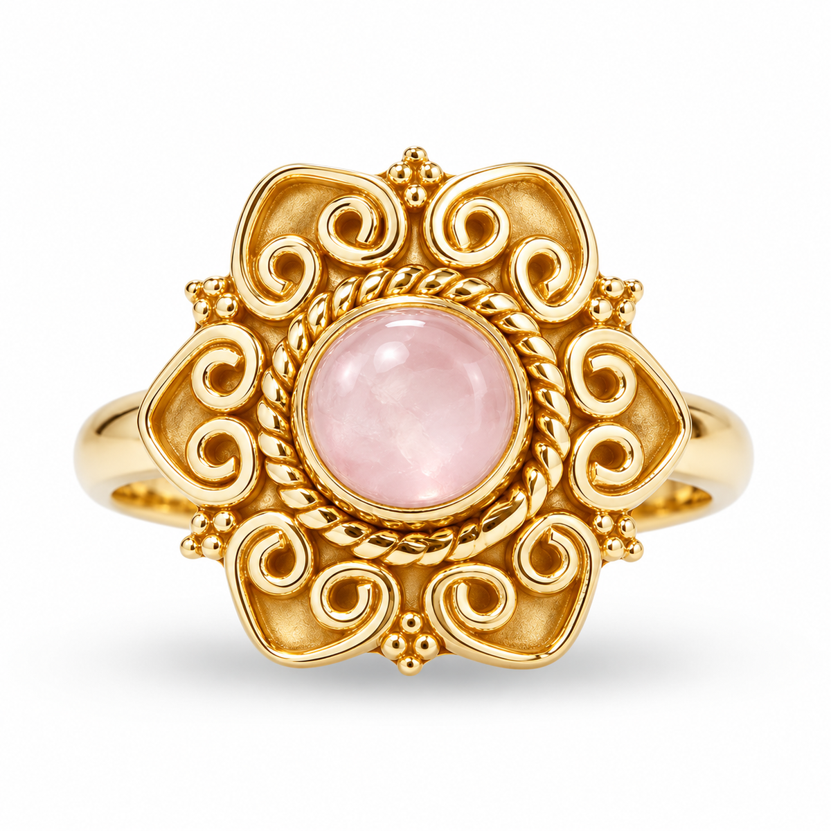 Florencia Rosenquarz Ring | Gold