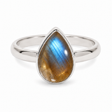 Fluidez Labradorit Ring | Silber