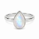 Alma de Loto Moonstone Earring | Silver