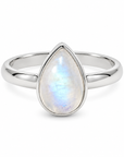 Alma de Loto Moonstone Earring | Silver