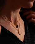 Fluidez Onyx Anhänger | Gold