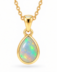 Fluidez Opal Anhänger | Gold