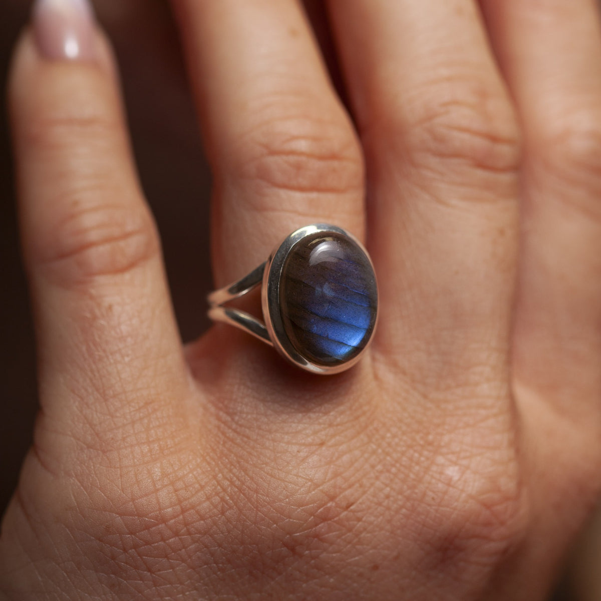 Grandéa Labradorit Ring | Silber