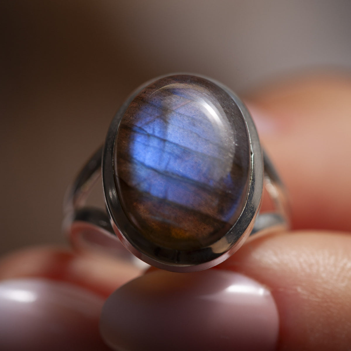 Grandéa Labradorit Ring | Silber