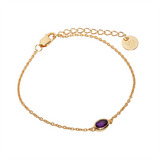 Latido Amethyst Armband | Gold