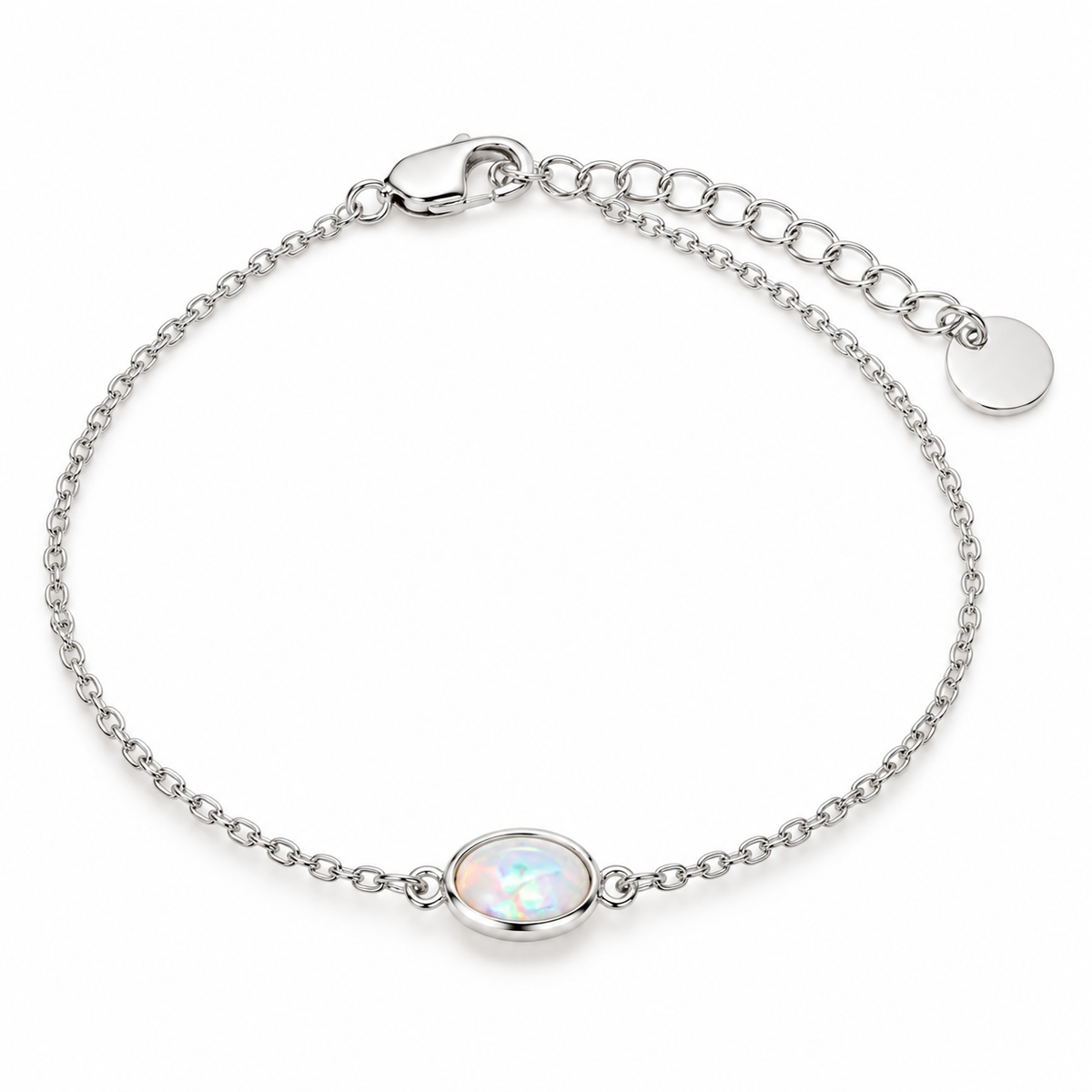 Latido Opal Armband | Silber