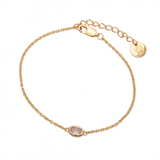 Latido Rosenquarz Armband | Gold