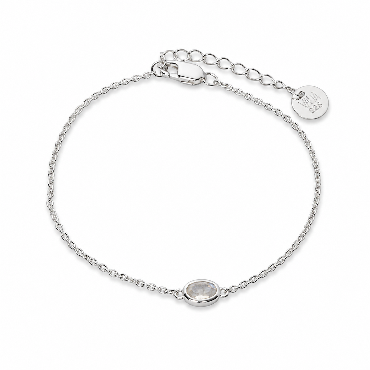 Latido Rosenquarz Armband | Silber