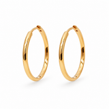 Lina Medium Hoops | Gold