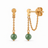 Lioris Jade Ohrstecker | Gold