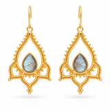 Lirio Labradorit Ohrringe | Gold