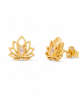 Luméa Rosenquarz Ohrstecker | Gold