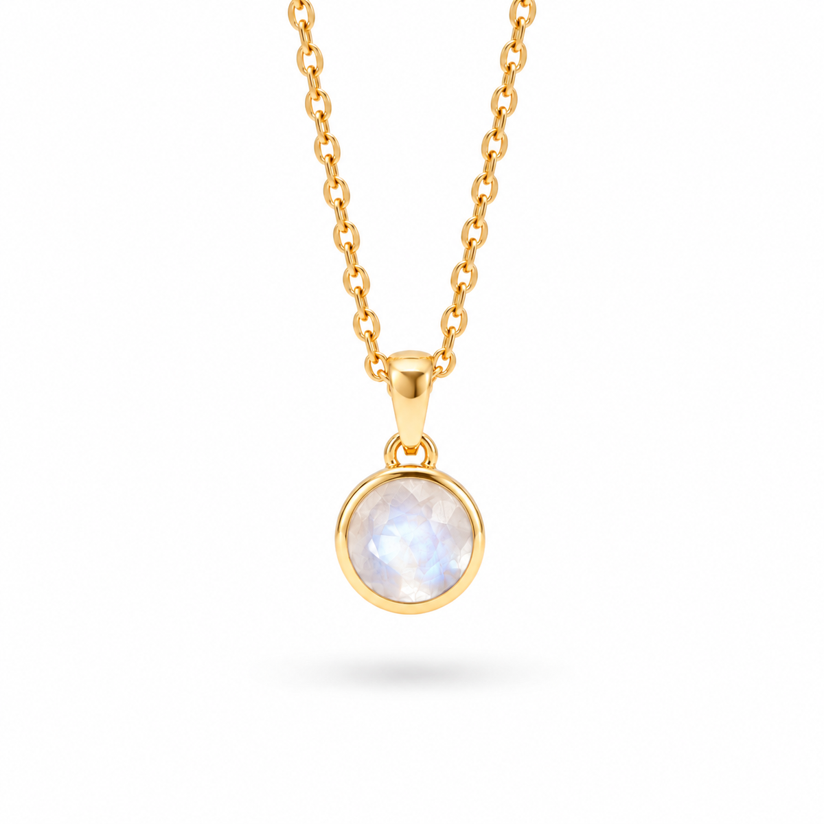 Lunita Mondstein Anhänger | Gold