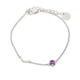 Luz Amethyst Armband | Silber