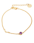 Luz Amethyst Armband | Gold