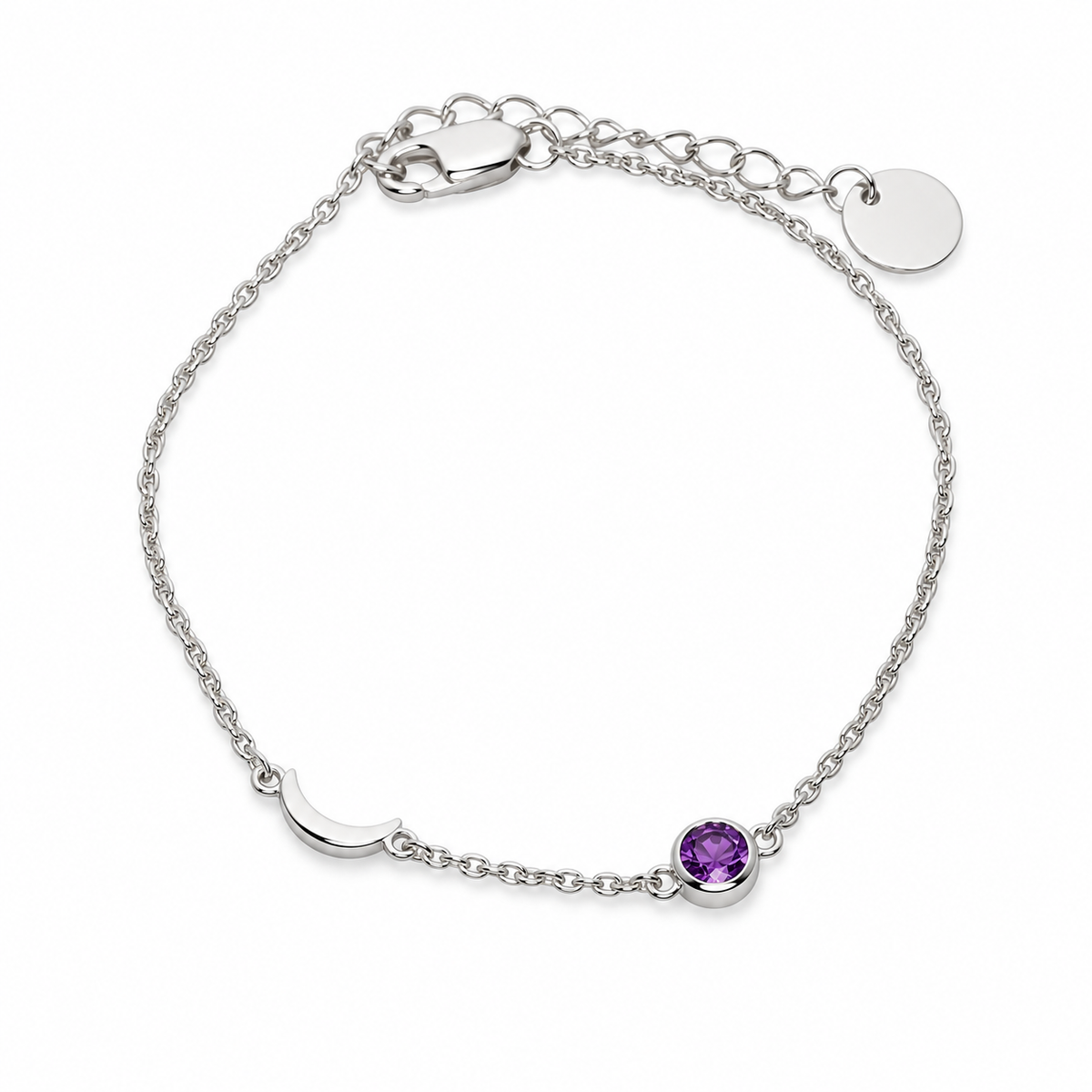 Luz Amethyst Armband | Silber